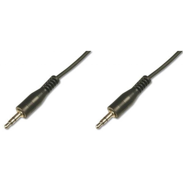 Кабель мультимедийный 3.5mm M to 3.5mm M 1.5m Digitus (AK-510100-015-S) - изображение 1