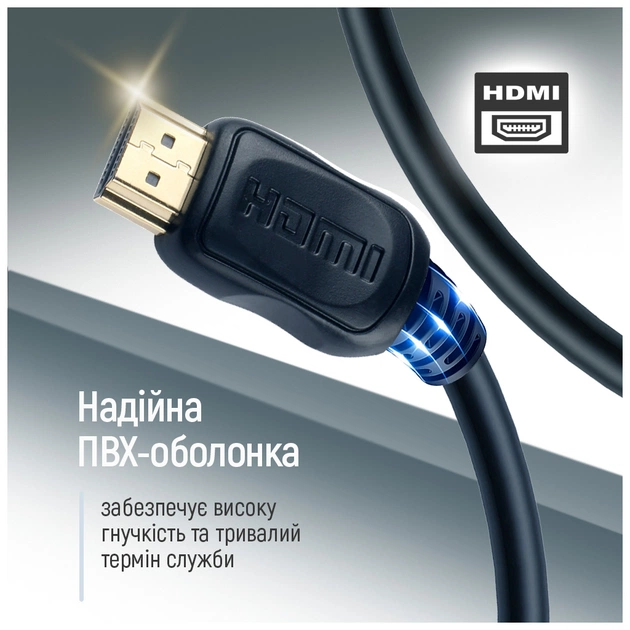 Кабель мультимедійний HDMI M to HDMI M 3.0m V2.0 4K60Hz black ColorWay (CW-CBHD079-BK) - picture 10