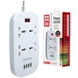 Мережевий фільтр живлення ColorWay 4 розетки/4USB White 1.8м (1QC3.0 + 3 AUTO ID) (CW-CHU44QW) - зменшене зображення 5