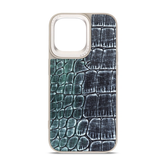 Чохол до мобільного телефона Harder Glamorous Croco Apple iPhone 14 Pro Max Grey Green (ARM76773) - зображення 1