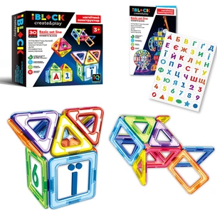 Конструктор iBlock Магнітний 30 деталей (PL-920-01) зображення 1