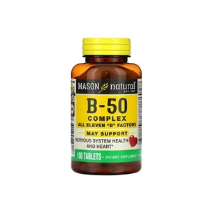 Мультивітамін Mason Natural Комплекс B-50, B-50 Complex, 100 таблеток (MAV-15341) зображення 1