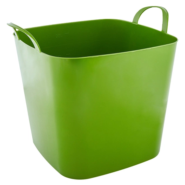 Відро господарське Алеана Будівельне м'яке квадратне Хакі 22 л (алн 127016/хакі) - picture 1