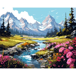 Картина по номерам Santi Гірський струмок 40*50 см (954750) зображення 1