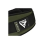Атлетичний пояс RDX RX3 EVA Curve неопреновий Army Green S (WBE-RX3AG-S) - уменьшенное изображение 5