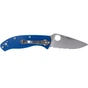 Ніж Spyderco Tenacious S35VN напівсеррейтор Blue (C122PSBL) - зменшене зображення 2