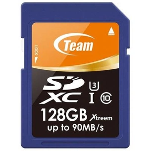 Карта пам'яті Team 128GB SDXC Class 10 UHS-I/U3 XTreem (TSDXC128GU301) зображення 1