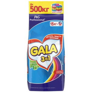 Пральний порошок Gala 3в1 Яскраві кольори (4015400850359) зображення 1