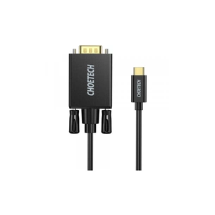 Кабель мультимедійний USB-C to VGA M 1.8m black Choetech (XCV-1801-BK) изображение 1