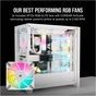 Корпус Corsair iCUE 4000D RGB Airflow White (CC-9011241-WW) - зменшене зображення 4