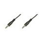 Кабель мультимедійний 3.5mm M to 3.5mm M 2.5m black Digitus (AK-510100-025-S) - зменшене зображення 1