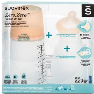 Пляшечка для годування Suavinex набір антиколіковий ZERO.ZERO 270 мл (306423) зображення 1