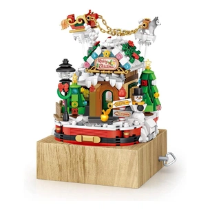 Конструктор LOZ mini Різдвяний будиночок - Музична скринька без фігурок (1238) зображення 1