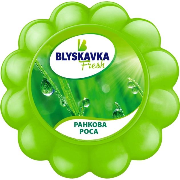 Освежитель воздуха Blyskavka Fresh Гелевый Утренняя роса (4820214190733) - изображение 1