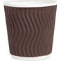 Стакани одноразові PRO service паперові Riple Коричневі 110 мл 20 шт. (4823071634983) - зменшене зображення 1