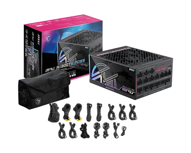 Блок живлення MSI MPG Ai1300TS PCIE5 1300W - зображення 1