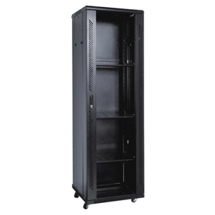 Шафа напольна Kingda 22U 19" 600x600 RAL9004 (KD-002-6622) зображення 1