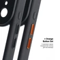 Чохол до мобільного телефона Armorstandart Unit-C MagCase Apple iPhone 17 Pro Max Black + Orange Button Set (ARM90589) - зменшене зображення 5