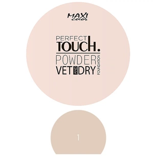 Пудра для обличчя Maxi Color Perfect Touch Matt Powder 01 (4823097121924) зображення 1