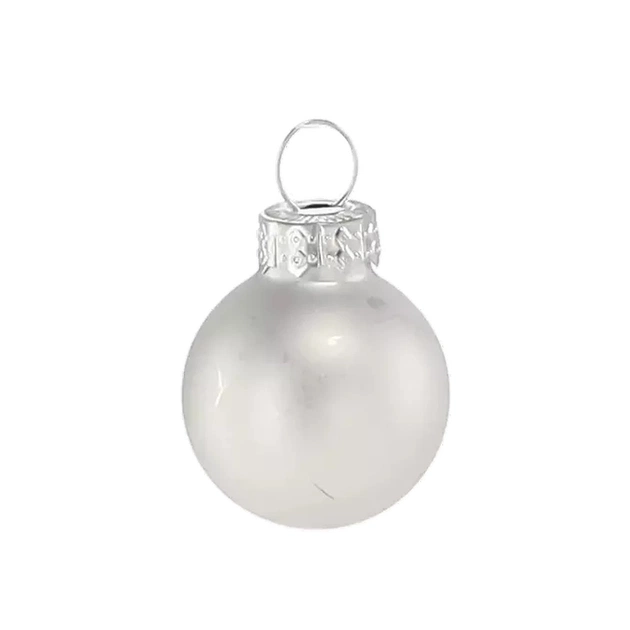 Ялинкова іграшка Chomik скляні кульки 24 шт, 2,5 см, срібні (5900779882126_2) - picture 3