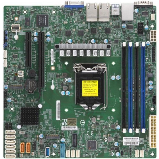 Серверна материнська плата Supermicro X11SCH-LN4F - зображення 1