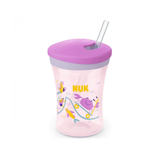 Поильник-непроливайка Nuk Evolution Action Cup Ocean 230 мл (3952422) - изображение 1