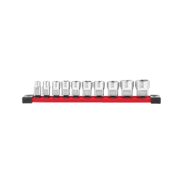 Набір торцевих головок Milwaukee 3/8'' - 10 шт., з посадкою (4932492508) - зображення 1