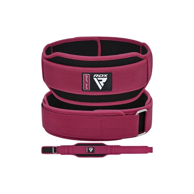 Атлетичний пояс RDX RX5 Double Belt неопреновий Pink S (WBD-RX5P-S) - picture 8