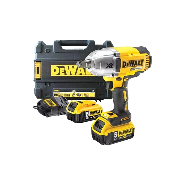 Гайковерт DeWALT 18 В XR Li-lon, 950 Нм, 2 АКБ, ЗП, TSTAK (DCF899HP2) - изображение 1