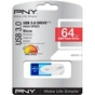 USB флеш накопичувач PNY flash 64GB Attache4 Blue USB 3.0 (FD64GATT430-EF) - уменьшенное изображение 4