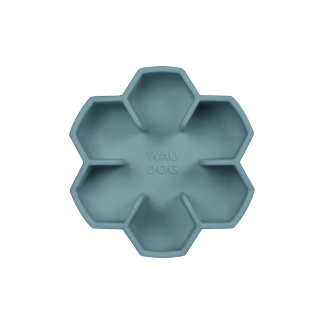 Універсальний посуд для тварин WAUDOG Silicone миска для повільного харчування 450 мл сіра (235311) - picture 2