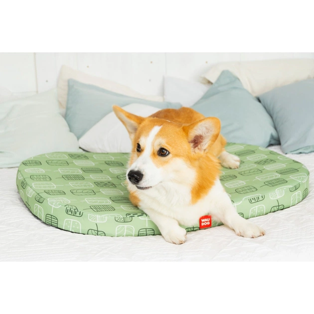 Чохол на матраци для тварин WAUDOG Relax Зелене листя М 80х55 см (1309-0108) - picture 6