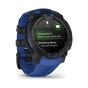 Смарт-годинник Garmin Instinct 3, 45mm, AMOLED, Black with Bolt Blue Band, GPS смарт-годинник (010-02936-03) - зменшене зображення 3