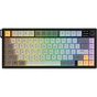 Клавіатура Ajazz AF82 Wireless/Bluetooth/USB UA Black/Gray/Yellow (AF82-BGY) - зменшене зображення 1