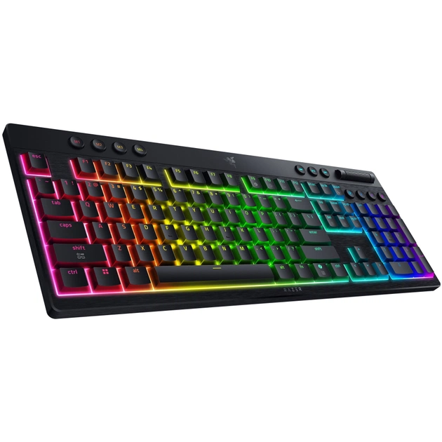 Клавіатура Razer BlackWidow V4 Low-Profile Wireless/Bluetooth/USB Green switch UA Black (RZ03-05270100-R3M1) - зображення 3