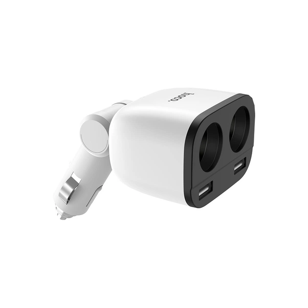Зарядний пристрій HOCO HOCO Z28 Power ocean 2xUSB + display White (6957531091967) - picture 4