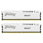 Модуль пам'яті для комп'ютера DDR5 32GB (2x16GB) 6400 MHz Beast White EXPO Kingston Fury (ex.HyperX) (KF564C32BWEK2-32) - зменшене зображення 1