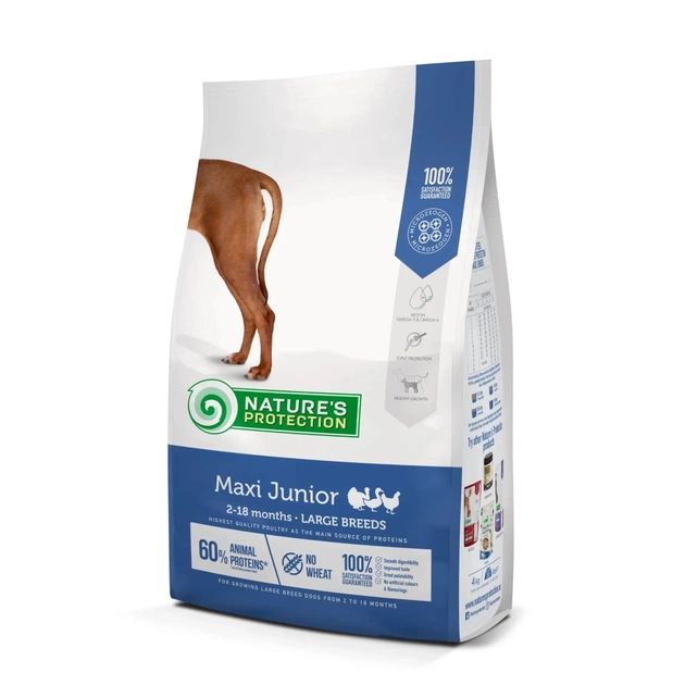 Сухой корм для собак Nature's Protection Maxi Junior Large breeds 4 кг (NPS45728) - изображение 1