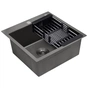 Мийка кухонна Kroner Schwarze-4545HM (CV033856) - зменшене зображення 4