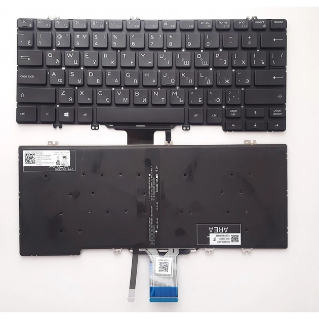 Клавіатура ноутбука Dell Latitude E5280/E5289/E7280/E7390 чорна RU (A46180) - зображення 1