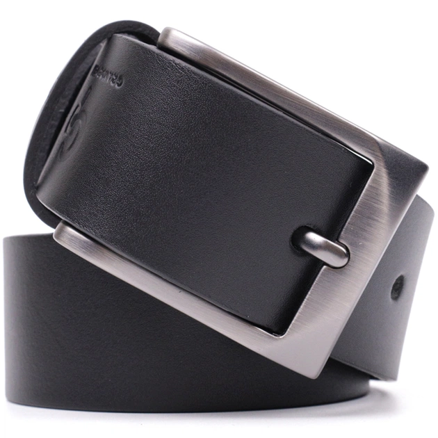 Ремінь Grande Pelle Шкіряний Чорний (11690) - зображення 7