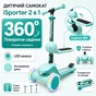 Самокат iSporter EVO 2в1 с сиденьем зеленый (M2_Green) - уменьшенное изображение 2