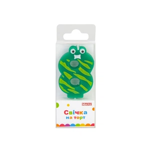 Свічка Maxi "8" 4,5 см, на торт (MX622053-8) picture 1