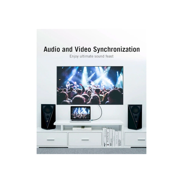 Кабель мультимедійний HDMI to HDMI 15.0m V2.0 4K 30Hz PVC Vention (VAA-M02-B1500) - picture 4