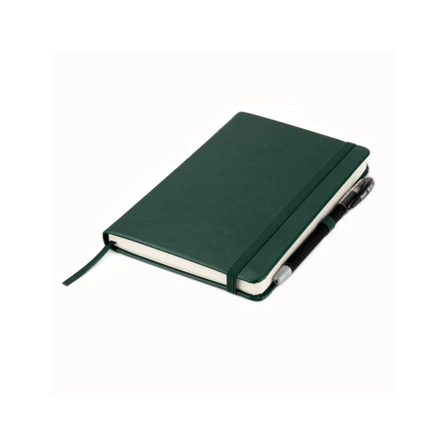 Блокнот Axent Partner Lux 125х195 мм 96 аркушів у клітинка Зелений (8202-04-A) - зображення 8