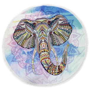 Рушник MirSon пляжний 5080 Summer Time Elephant 150x150 см (2200003947892) зображення 1