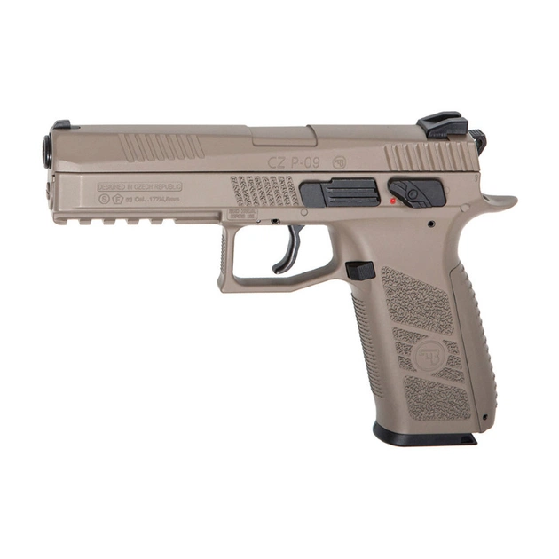 Пневматичний пістолет ASG CZ P-09 Pellet FDE Blowback (18525) - зображення 1