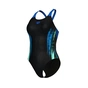 Купальник Arena Breath Swimsuit V Back Lb 008330-580 синій, чорний, бірюзовий 36 (3468337421962) - уменьшенное изображение 7