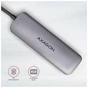 Концентратор AXAGON USB-C to 2xUSBA + HDMI + SD/microSD + USB-C PD 100W 0.2m grey (HMC-5) - зменшене зображення 8