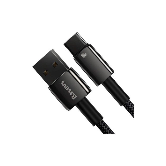 Дата кабель USB 2.0 AM to USB-C 1.0m 100W black Baseus (CAWJ000001) - зображення 4